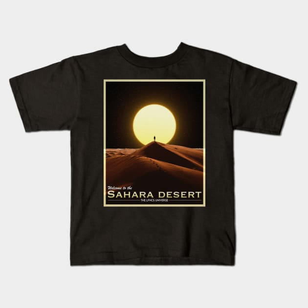 POSTCARD: SAHARA DESERT. Kids T-Shirt by LFHCS